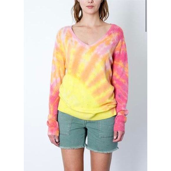 NWT Le Superbe Ray Of Light V-Neck $450 size S - Picture 1 of 11